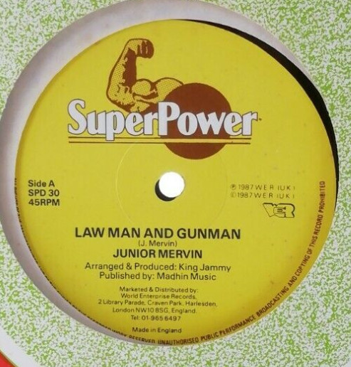 Junior Murvin / Josey Wales - Law Man And Gunman / Slackness Done (12") (Near Mint (NM or M-))