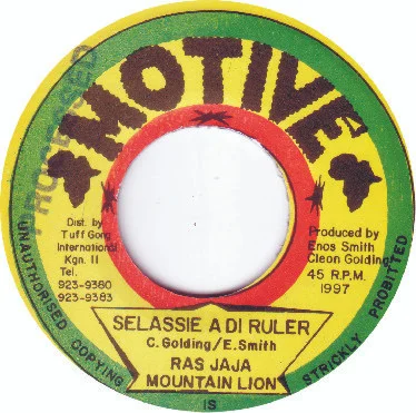 Ras Ja Ja, Mountain Lion - Selassie A Di Ruler (7") (Very Good Plus (VG+))