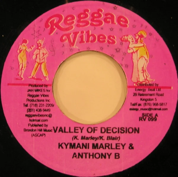 Kymani Marley & Anthony B - Vally Of Decision (7") (Near Mint (NM or M-))