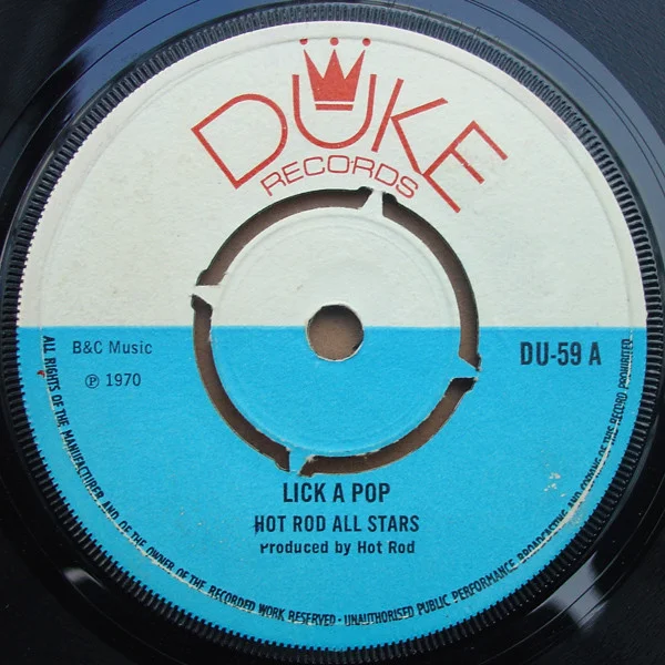 Hot Rod All Stars - Lick A Pop  (7") (Very Good Plus (VG+))